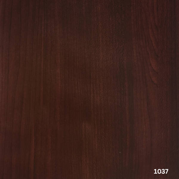 Close-up of a dark brown wooden surface with visible grain.