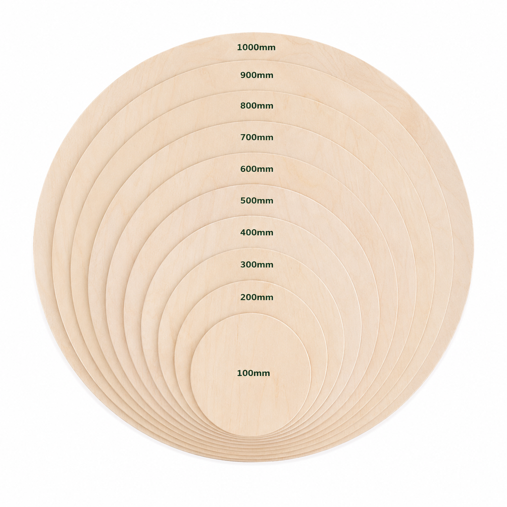 Lightwood Plywood Round diameter 100mm ~ 1000mm