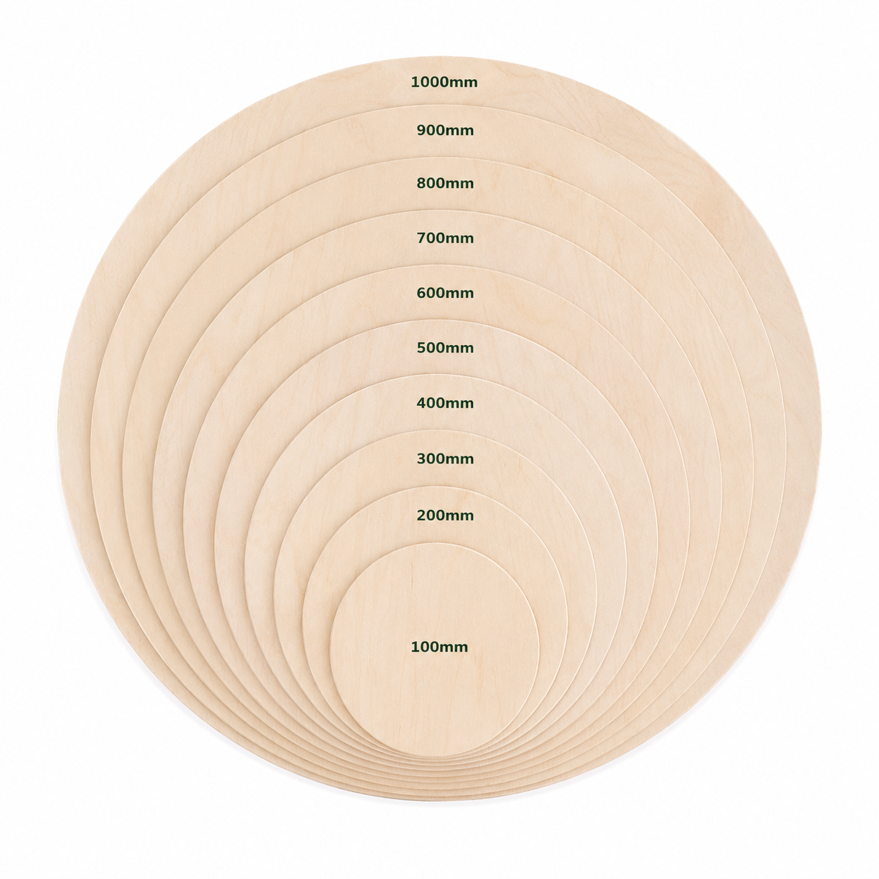 Lightwood Plywood Round diameter 100mm ~ 1000mm
