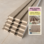 Fluted Panel MDF Board 12mm, 145mm 2ft/3ft/4ft dinding deco fluted wall decoration