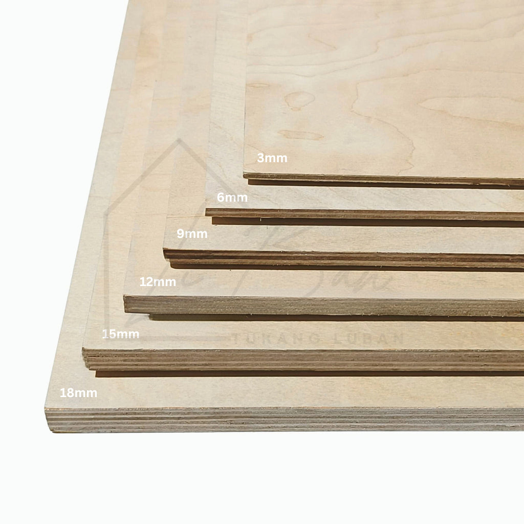 Birch Face Hard Plywood A Series size (A1-A6)