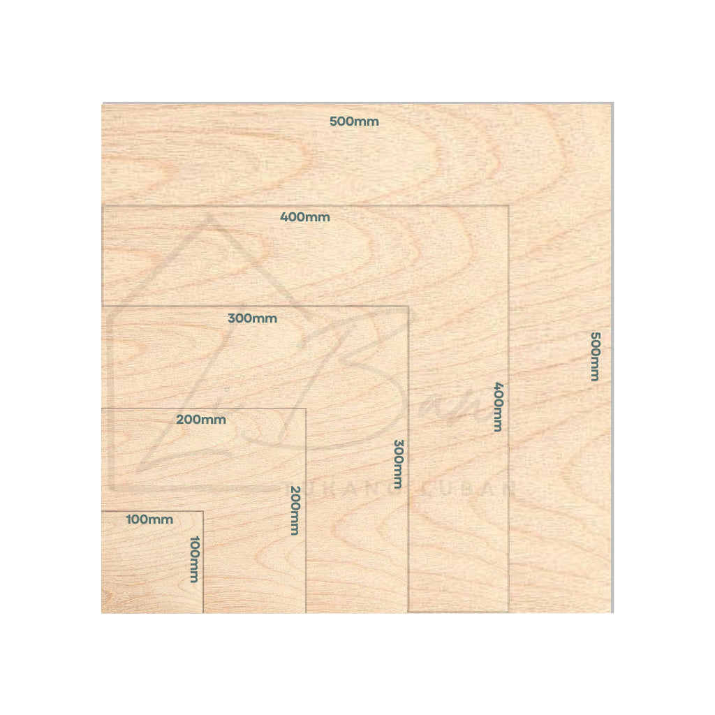 Birch Face Hard Plywood square size