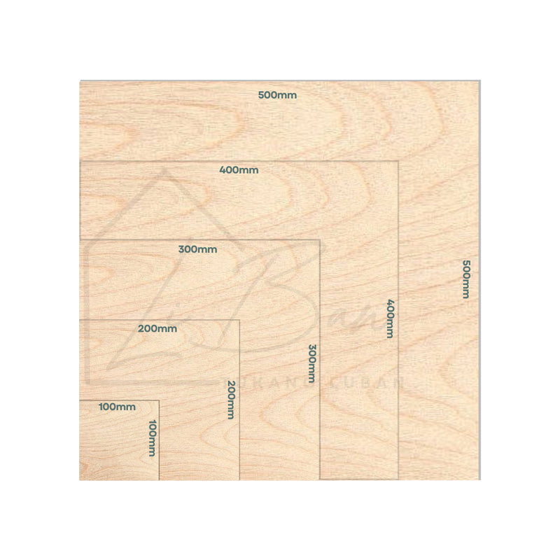 Birch Face Hard Plywood square size