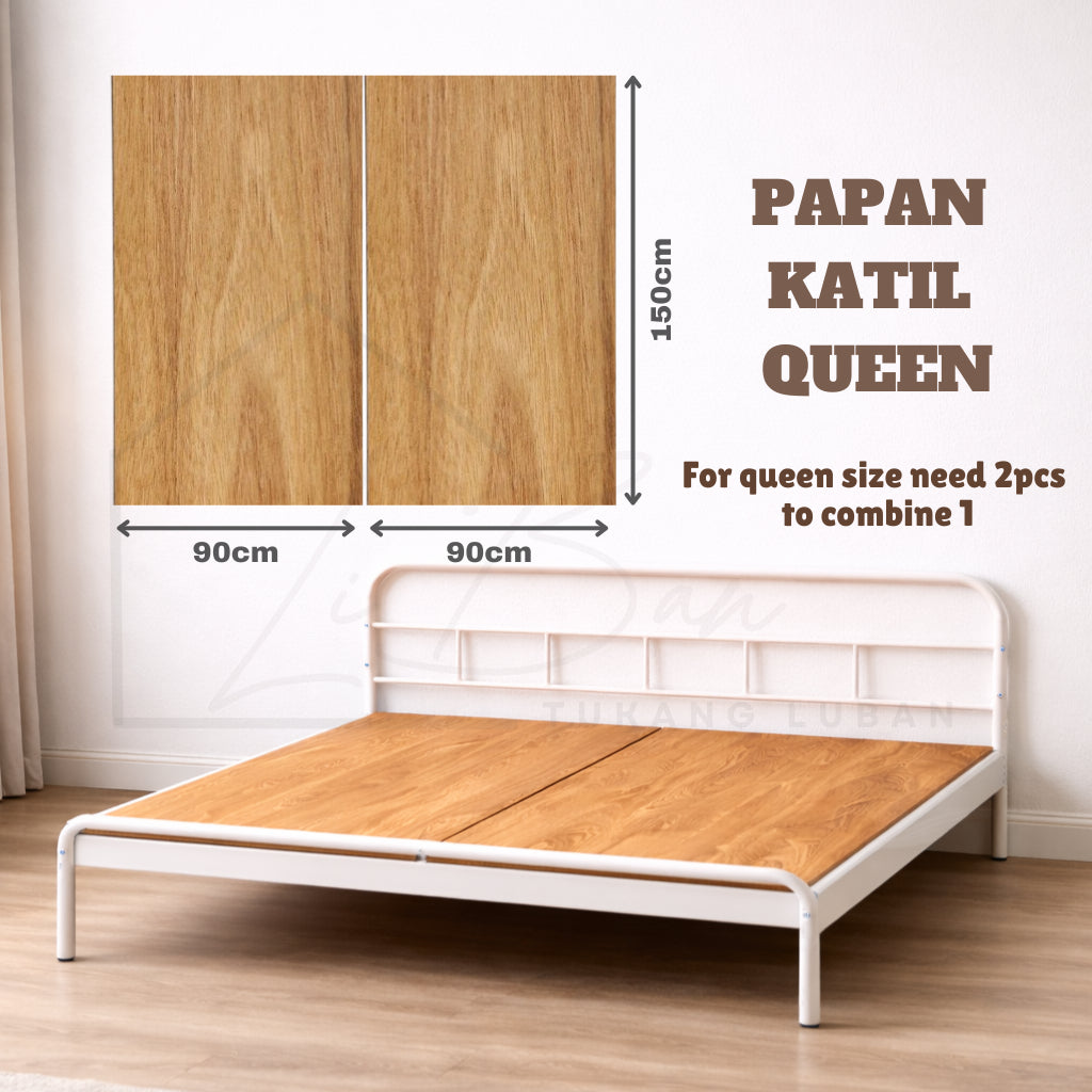 PAPAN KATIL Hardwood Plywood MR 9mm, 12mm saiz Single, Super Single, Queen